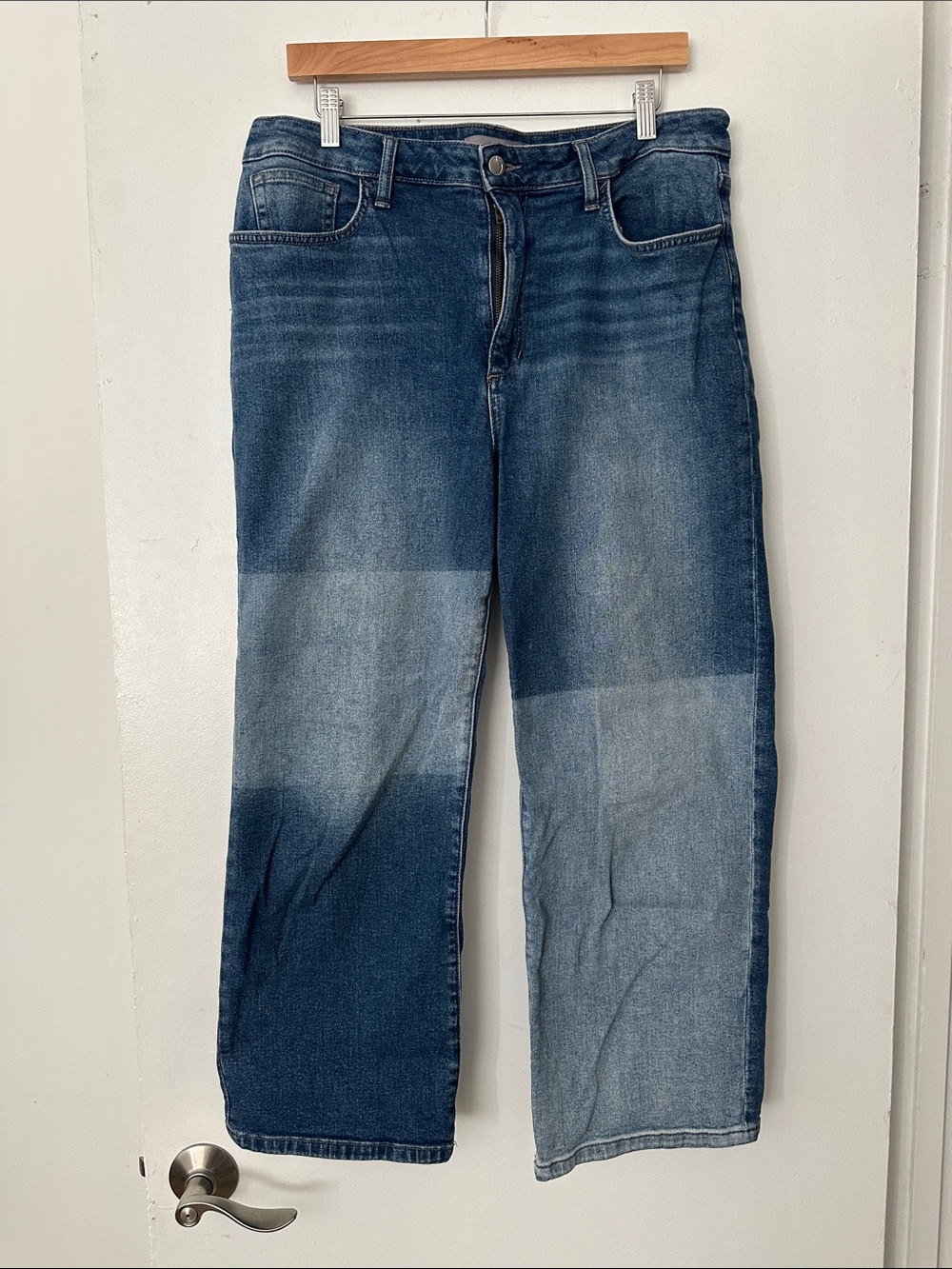 Women's Joe’s Color block denim Straight Ankle Jeans